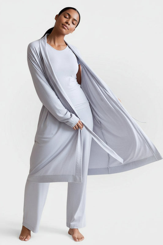 Collagen Lounge Robe - Black