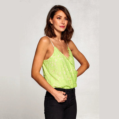 Izmit Scallop Lace Cami Bodysuit